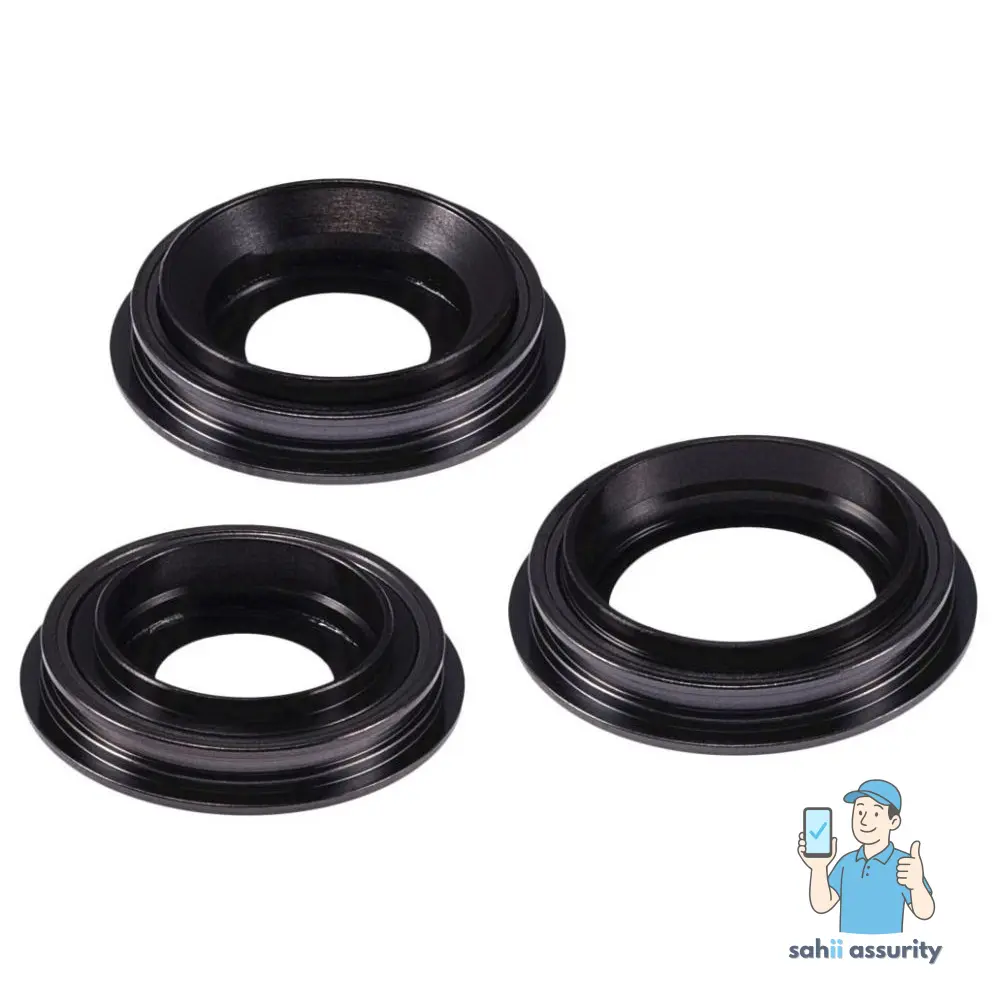 Camera Lens Glass with Frame for Apple iPhone 11 Pro Max Black thumbnail